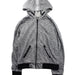 A Grey Zippered Sweatshirts from Karl Lagerfeld in size 12Y for boy. (Front View)