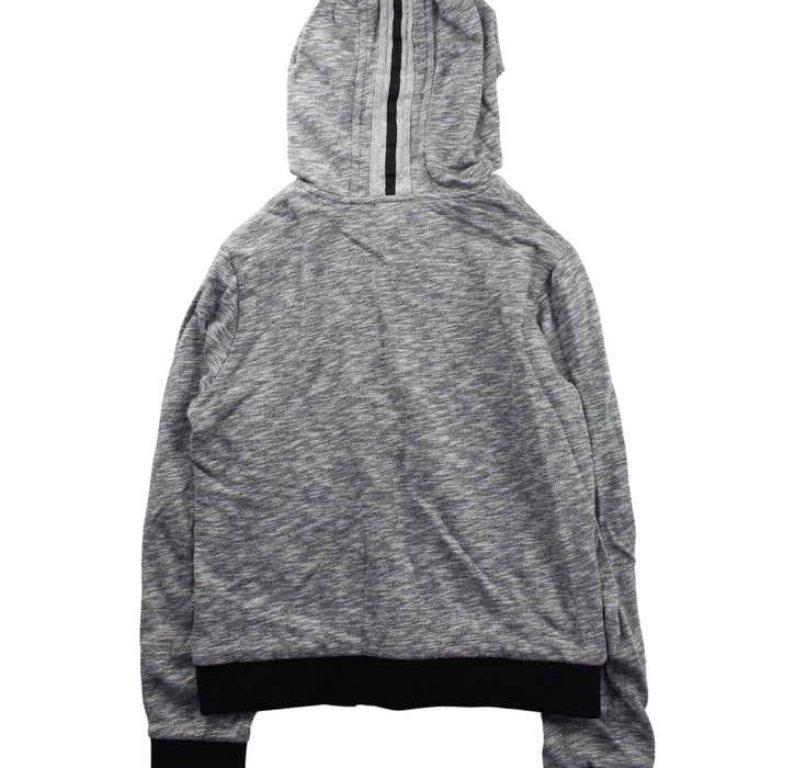 A Grey Zippered Sweatshirts from Karl Lagerfeld in size 12Y for boy. (Back View)