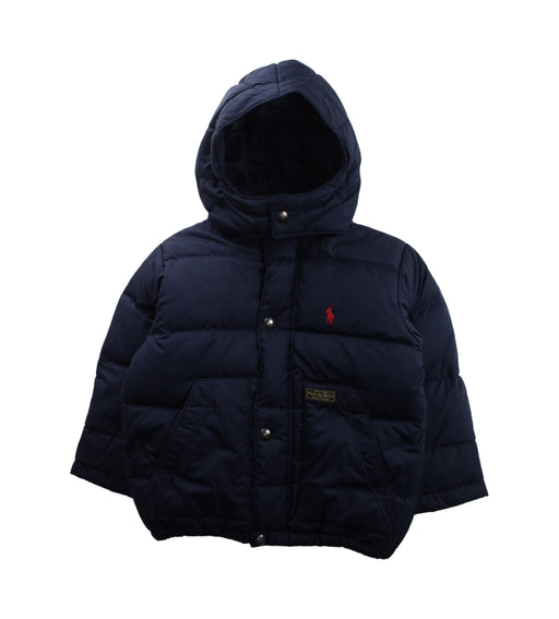 A Blue Puffer/Quilted Jackets from Polo Ralph Lauren in size 2T for boy. (Front View)