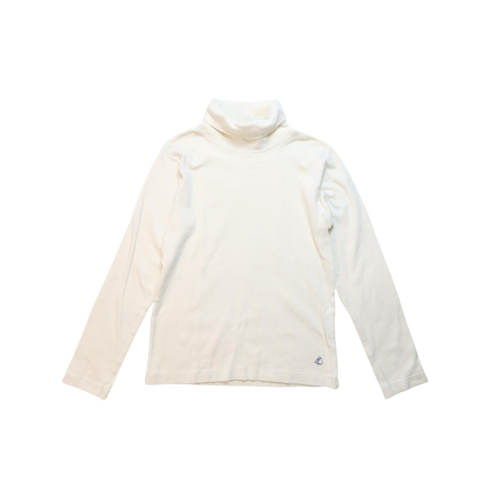 A White Long Sleeve Tops from Petit Bateau in size 8Y for girl. (Front View)