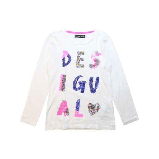 A Multicolour Long Sleeve T Shirts from Desigual in size 9Y for girl. (Front View)