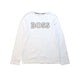 A White Long Sleeve T Shirts from Boss in size 12Y for boy. (Front View)