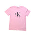 A Pink Short Sleeve T Shirts from Calvin Klein in size 8Y for girl. (Front View)