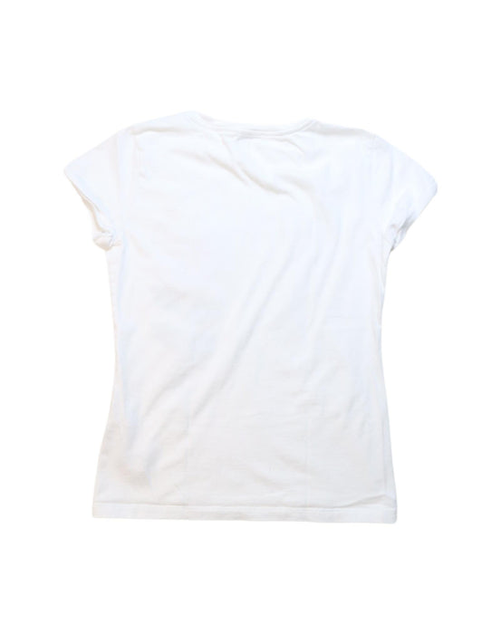 A White Short Sleeve T Shirts from Il Gufo in size 10Y for girl. (Back View)