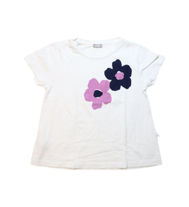 A White Short Sleeve T Shirts from Il Gufo in size 10Y for girl. (Front View)