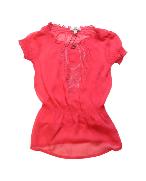 A Pink Short Sleeve Tops from Mexx in size 4T for girl. (Front View)