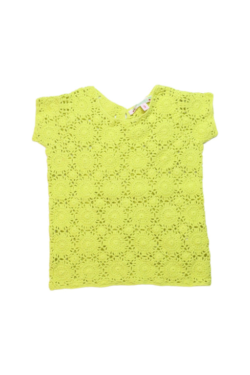 A Yellow Short Sleeve Tops from Bonpoint in size 3T for girl. (Front View)