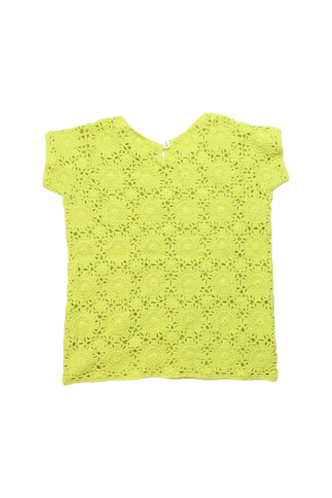 A Yellow Short Sleeve Tops from Bonpoint in size 3T for girl. (Back View)