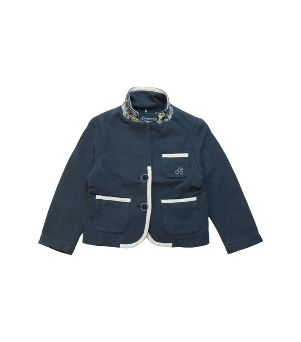 A Navy Lightweight Jackets from Bonpoint in size 3T for girl. (Front View)
