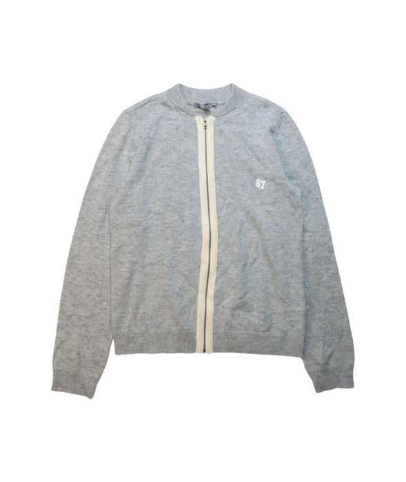 A Grey Cardigans from Bonpoint in size 12Y for boy. (Front View)
