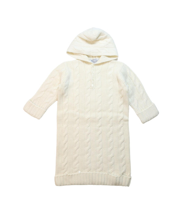 A White Sleepsacs from Loro Piana in size 6-12M for girl. (Front View)