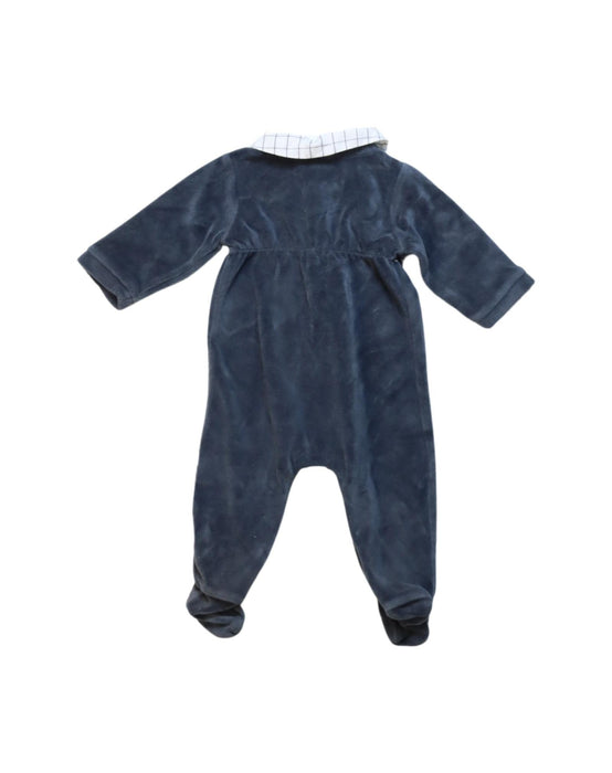 A Navy Onesies from Jacadi in size 0-3M for neutral. (Back View)