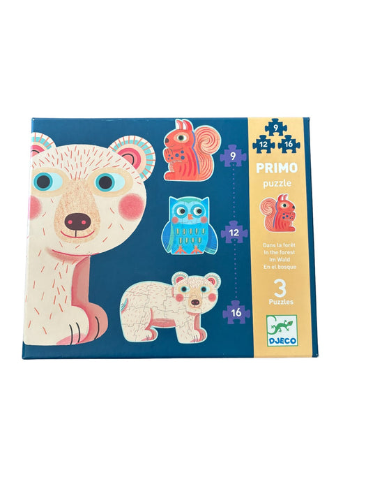 A Blue Board Games & Puzzles from Djeco in size 2T for neutral. (Front View)