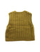 A Gold Sweater Vests from Claudine in size 12-18M for girl. (Back View)