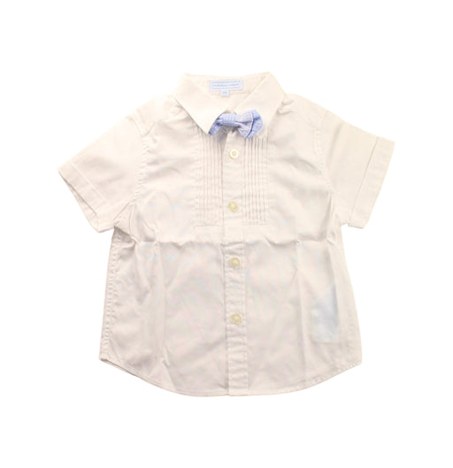 A White Short Sleeve Shirts from Nicholas & Bears in size 12-18M for boy. (Front View)