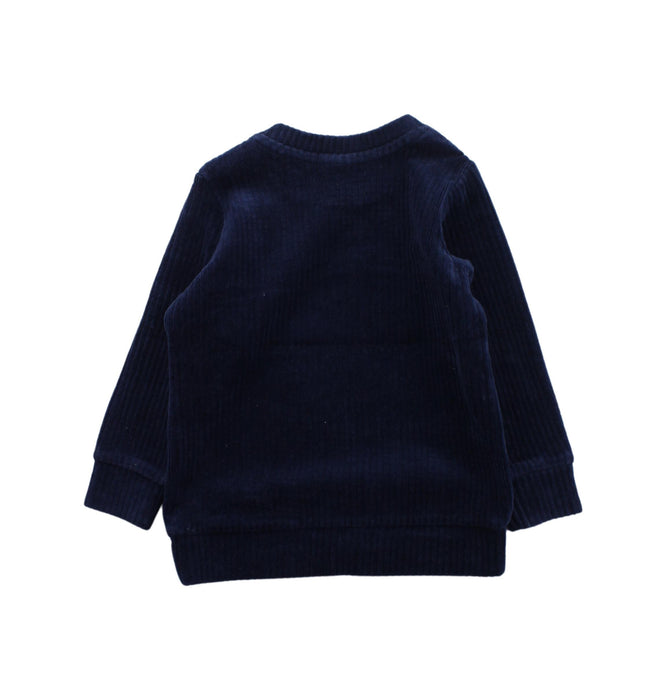 A Blue Knit Sweaters from Seed in size 12-18M for boy. (Back View)