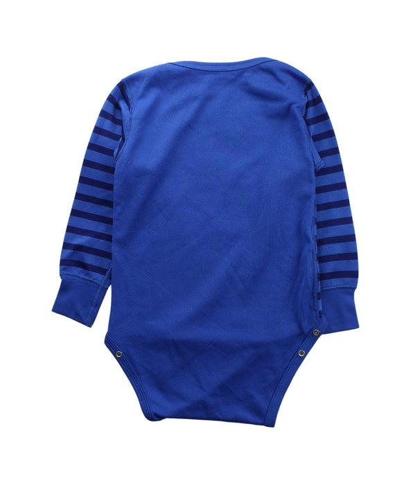 A Blue Long Sleeve Bodysuits from Patagonia in size 3T for boy. (Back View)