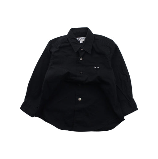 A Black Long Sleeve Shirts from Comme des Garcons in size 2T for boy. (Front View)