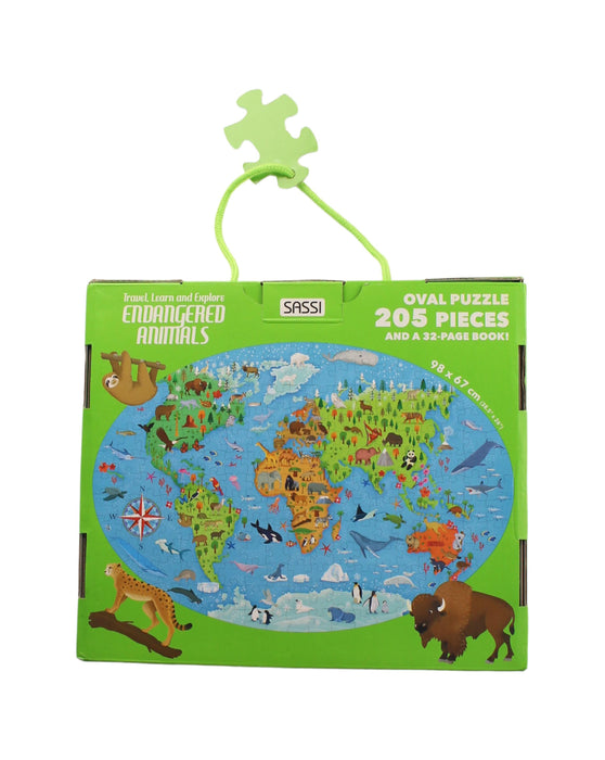A Green Board Games & Puzzles from Sassi Junior in size O/S for neutral. (Back View)