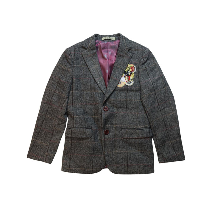 A Grey Blazers from Romano in size 7Y for boy. (Front View)