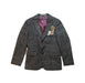 A Grey Blazers from Romano in size 7Y for boy. (Front View)