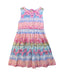 A Multicolour Sleeveless Dresses from Monsoon in size 7Y for girl. (Front View)