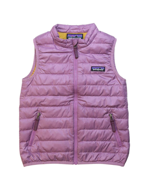 A Pink Vests from Patagonia in size 4T for girl. (Front View)
