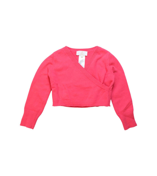 A Pink Cardigans from Jacadi in size 6T for girl. (Front View)