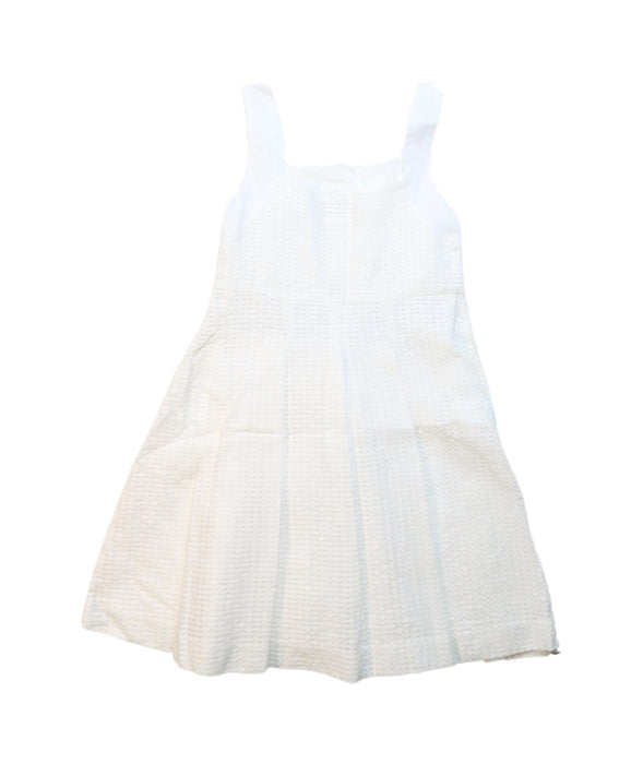 A White Sleeveless Dresses from Jacadi in size 6T for girl. (Back View)