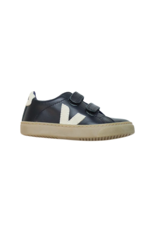 A Black Sneakers from Veja in size 4T for boy. (Front View)