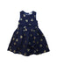 A Navy Sleeveless Dresses from Boden in size 6T for girl. (Front View)