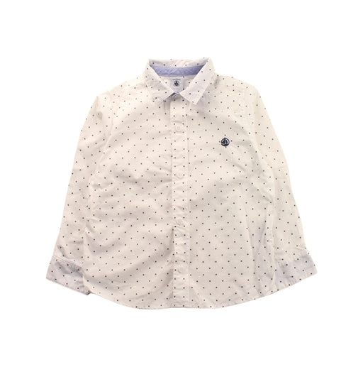 A Black Long Sleeve Shirts from Petit Bateau in size 4T for boy. (Front View)