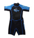 A Black Wetsuits from Aquasport in size 6T for boy. (Front View)