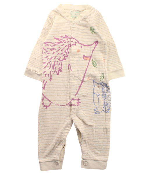 A Beige Long Sleeve Jumpsuits from CIGOGNE Bébé in size 3-6M for boy. (Front View)