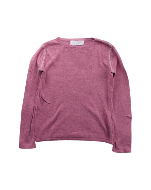 A Pink Long Sleeve T Shirts from Excuse My French in size 4T for girl. (Front View)