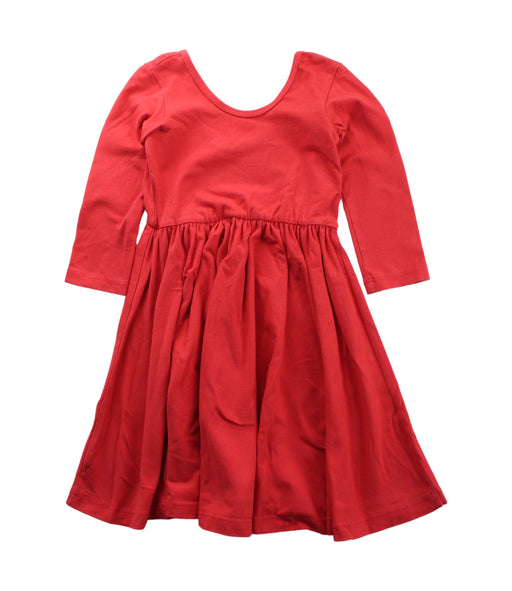 A Red Long Sleeve Dresses from Alice + Ames in size 4T for girl. (Front View)