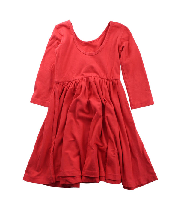 A Red Long Sleeve Dresses from Alice + Ames in size 4T for girl. (Back View)