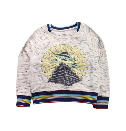 A White Crewneck Sweatshirts from No Added Sugar in size 5T for boy. (Front View)
