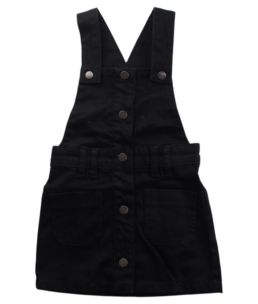 A Black Overall Dresses from REISS in size 4T for girl. (Front View)