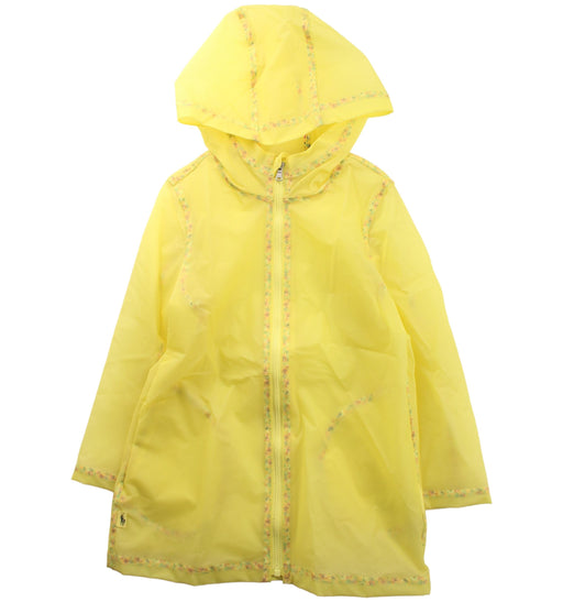 A Yellow Rain Jackets from Polo Ralph Lauren in size 4T for girl. (Front View)