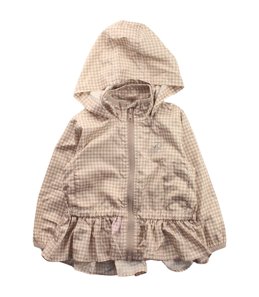 A Beige Lightweight Jackets from Petit Main in size 18-24M for girl. (Front View)
