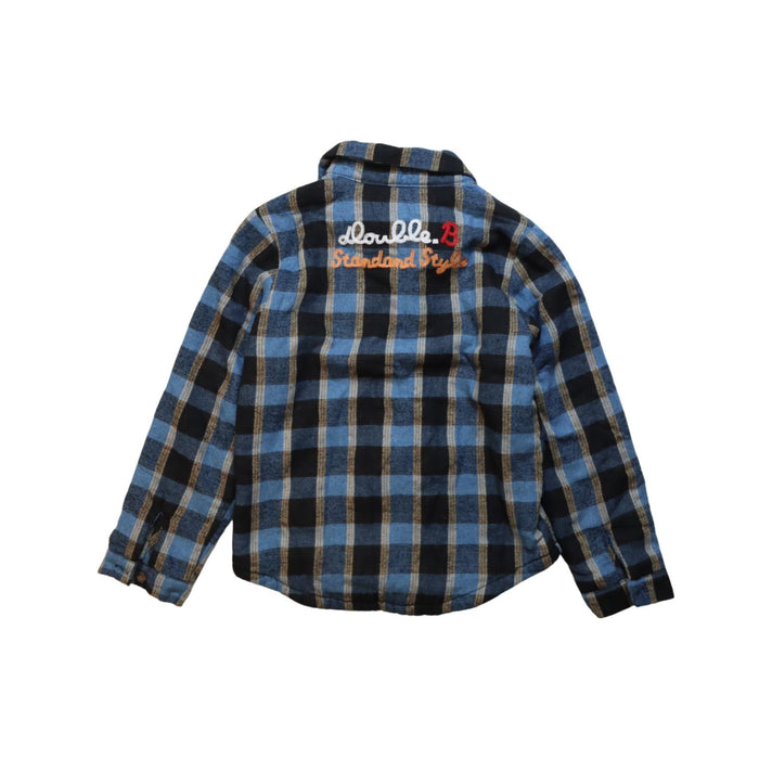 A Multicolour Long Sleeve Shirts from Miki House in size 10Y for boy. (Back View)