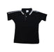 A Black Short Sleeve Polos from Burberry in size 10Y for boy. (Front View)