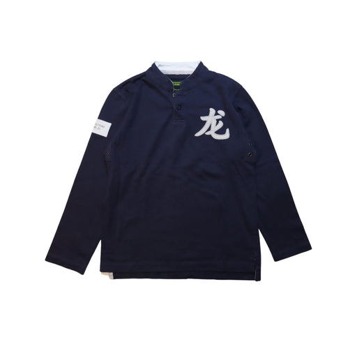 A Navy Long Sleeve Tops from Shanghai Tang in size 10Y for boy. (Front View)