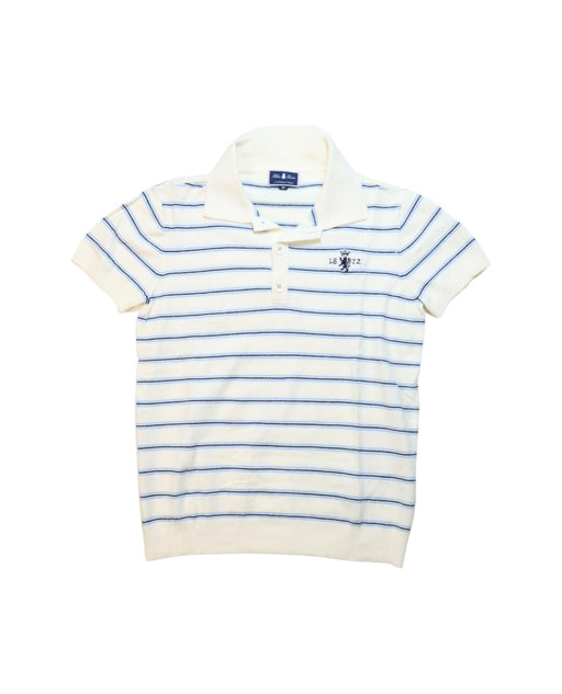 A White Short Sleeve Polos from Nicholas & Bears in size 8Y for boy. (Front View)