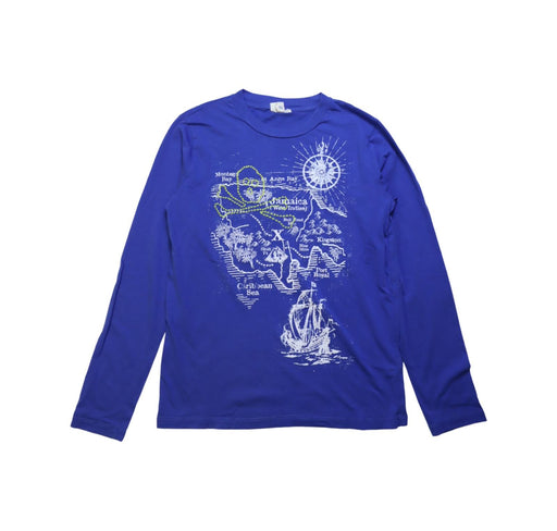 A Blue Long Sleeve T Shirts from Crewcuts in size 12Y for boy. (Front View)