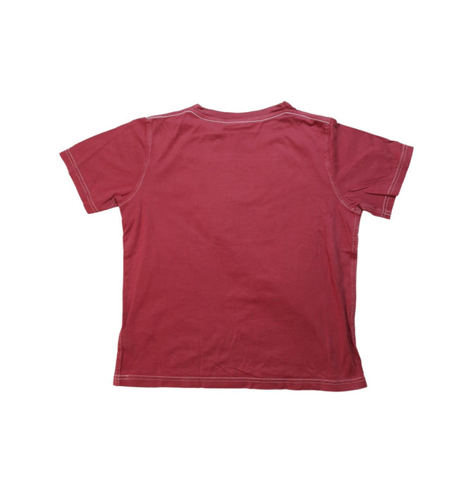 A Red Short Sleeve T Shirts from Petit Bateau in size 10Y for boy. (Back View)