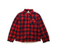 A Red Long Sleeve Shirts from Petit Bateau in size 12Y for boy. (Front View)
