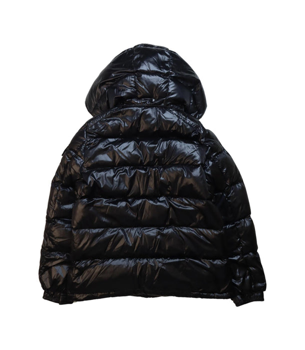 A Black Puffer/Quilted Jackets from Moncler in size 4T for neutral. (Back View)