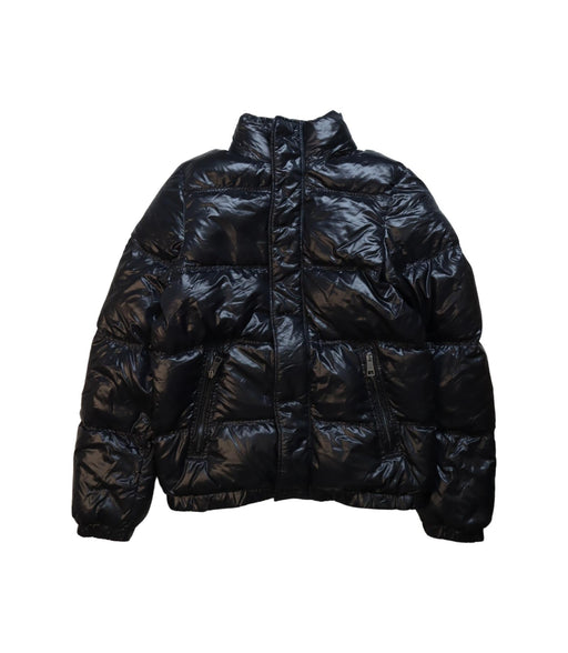 A Black Puffer/Quilted Jackets from Burberry in size 14Y for neutral. (Front View)